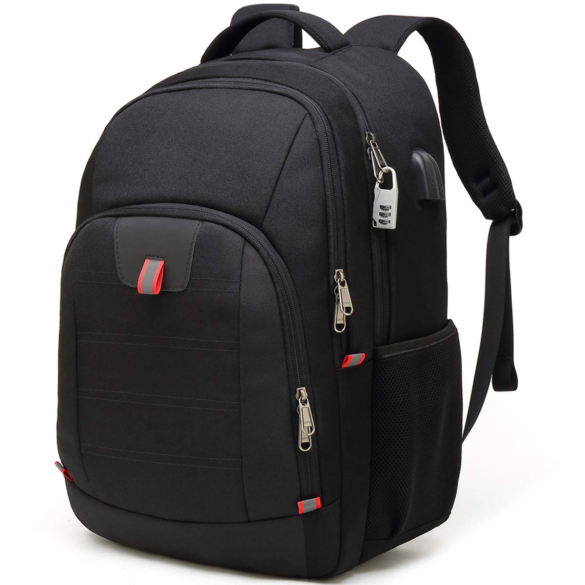 Laptop Backpack for Men, Large Anti-Theft Business Travel Backpack with USB Charging Port, Water Resistant College Computer Bag for Men/Women for 17 Inch Laptop and Notebook