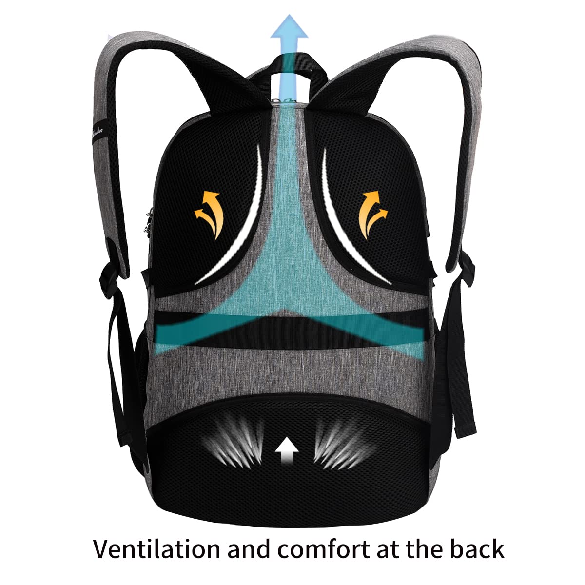 SHRRADOO Anti Theft Laptop Backpack Travel Backpacks with usb Charging Port for Women Men High School College Backpack Computer Bag Fits 17 Inch Laptop,Black