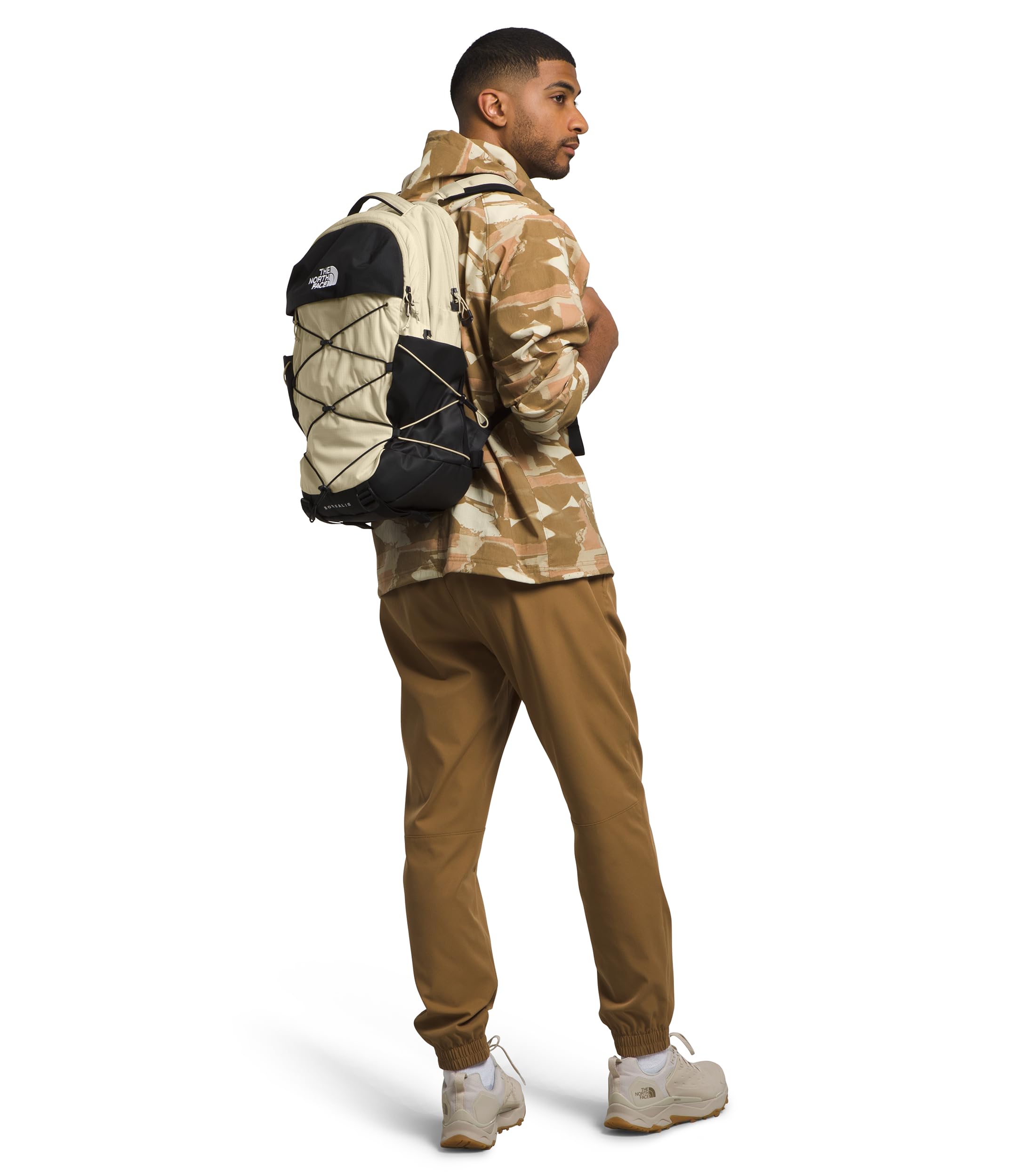 THE NORTH FACE Borealis Commuter Laptop Backpack | Water Repellent Finish, 16" Laptop Sleeve, Large Main Compartment for Everyday Carry, Gravel/TNF Black-NPF, One Size