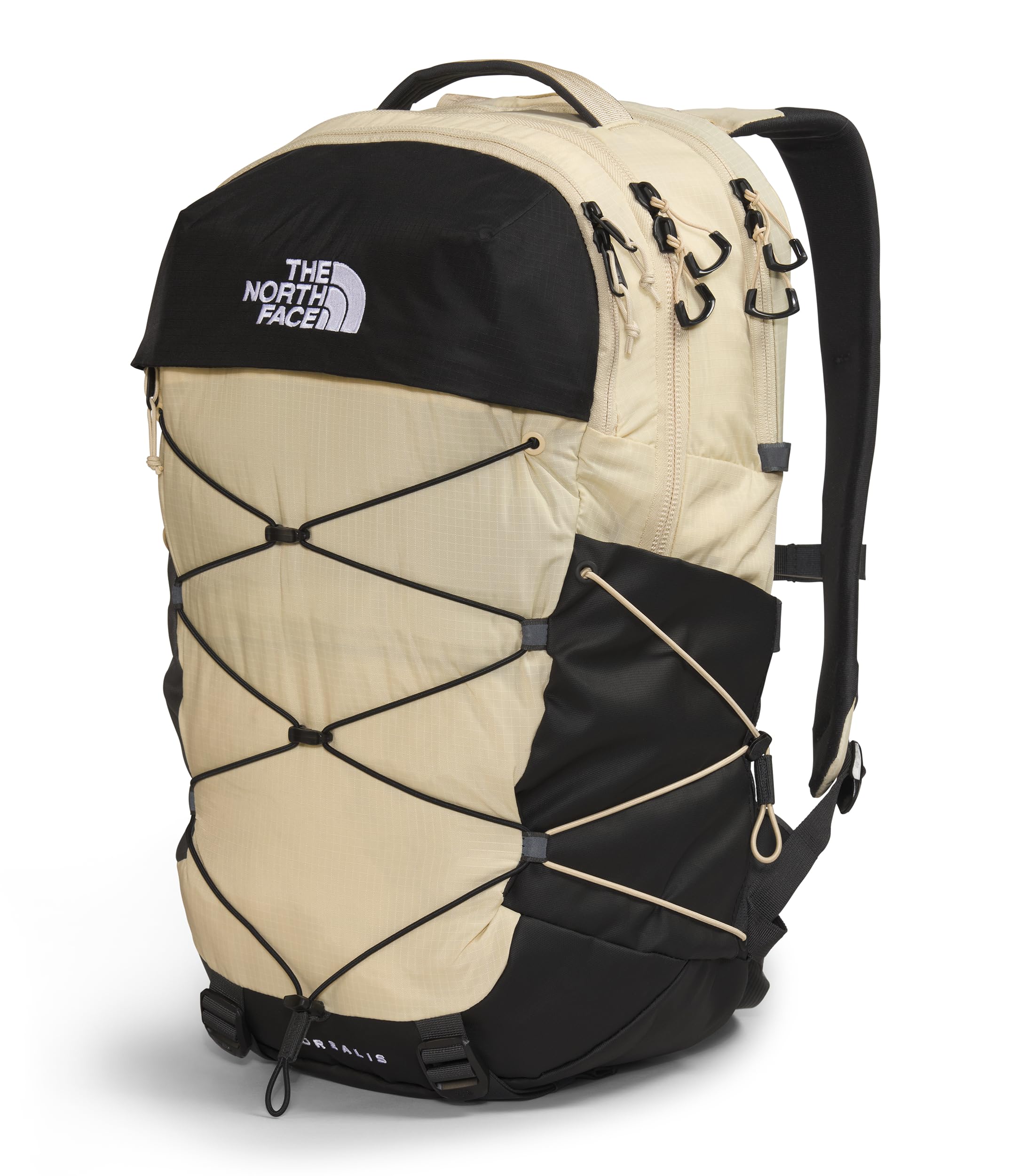 THE NORTH FACE Borealis Commuter Laptop Backpack | Water Repellent Finish, 16" Laptop Sleeve, Large Main Compartment for Everyday Carry, Gravel/TNF Black-NPF, One Size