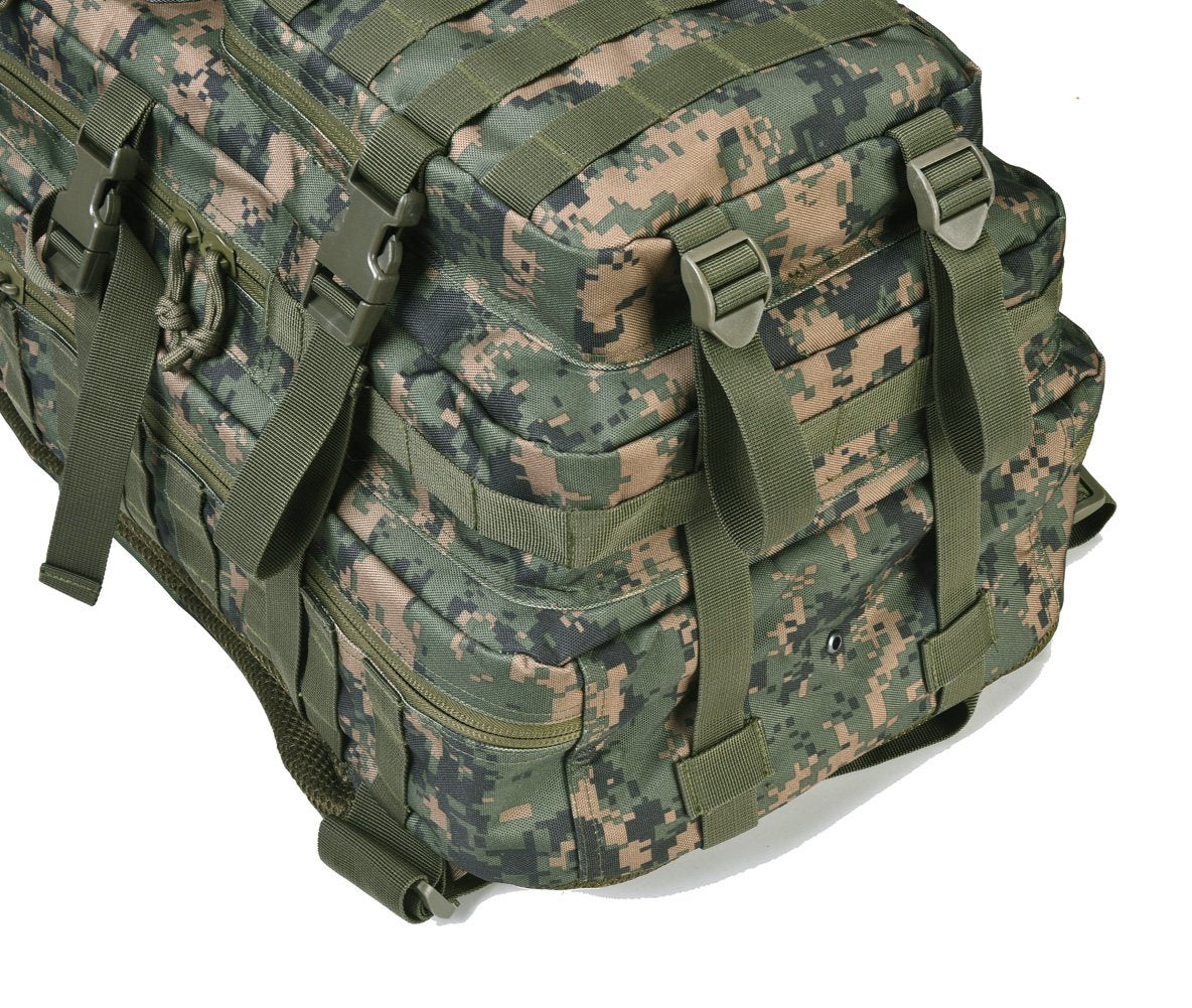 REEBOW GEAR Military Tactical Backpack Large Army 3 Day Assault Pack Molle Bag Backpacks (Woodland Camo)