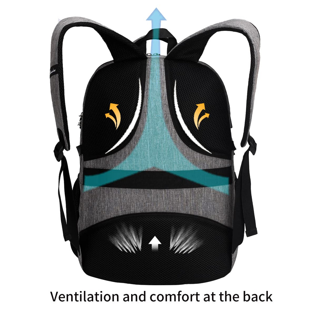 SHRRADOO Anti Theft Laptop Backpack Travel Backpacks with usb Charging Port for Women Men High School College Backpack Computer Bag Fits 17 Inch Laptop,Black